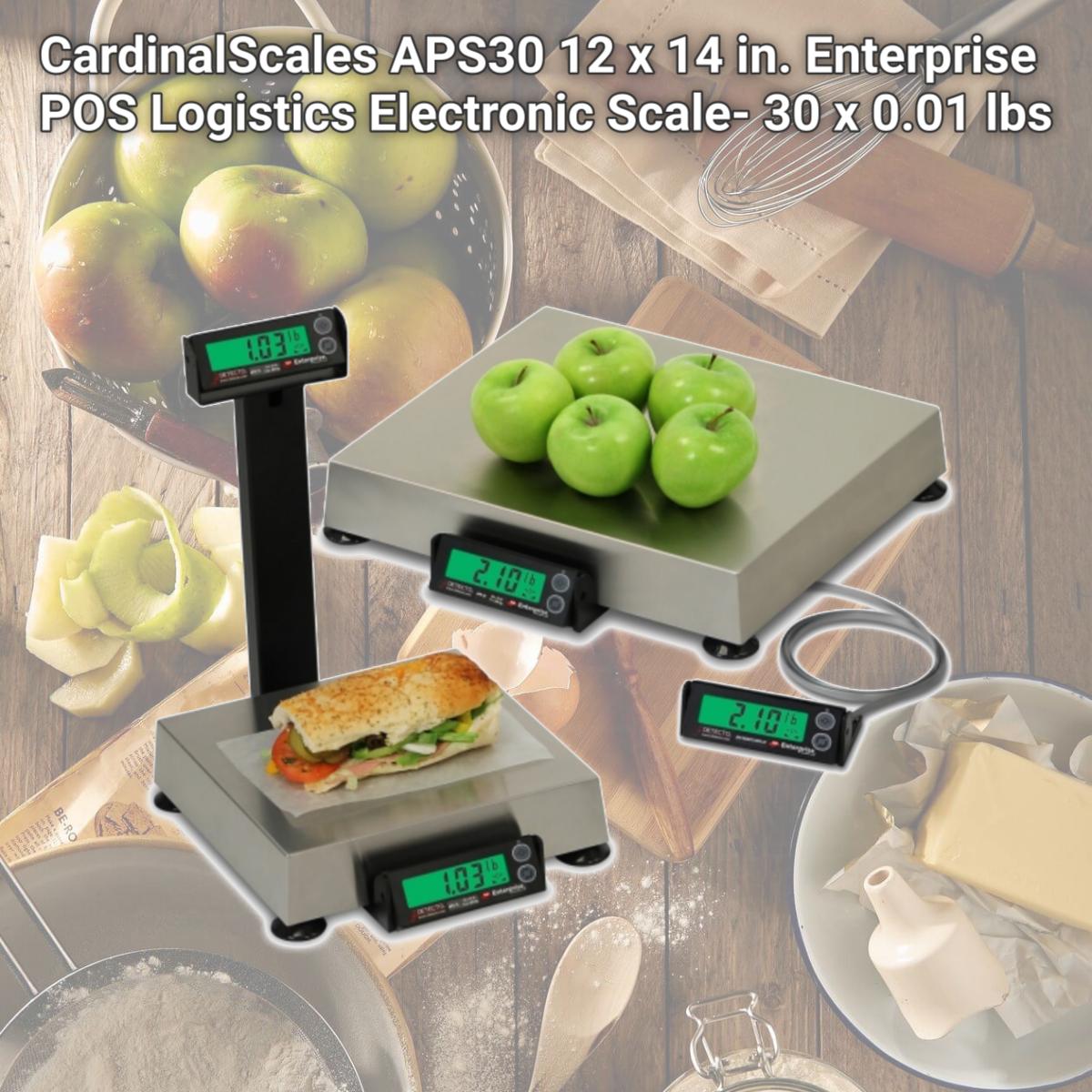 Picture of CardinalScales APS30 12 x 14 in. Enterprise POS Logistics Electronic Scale- 30 x 0.01 lbs