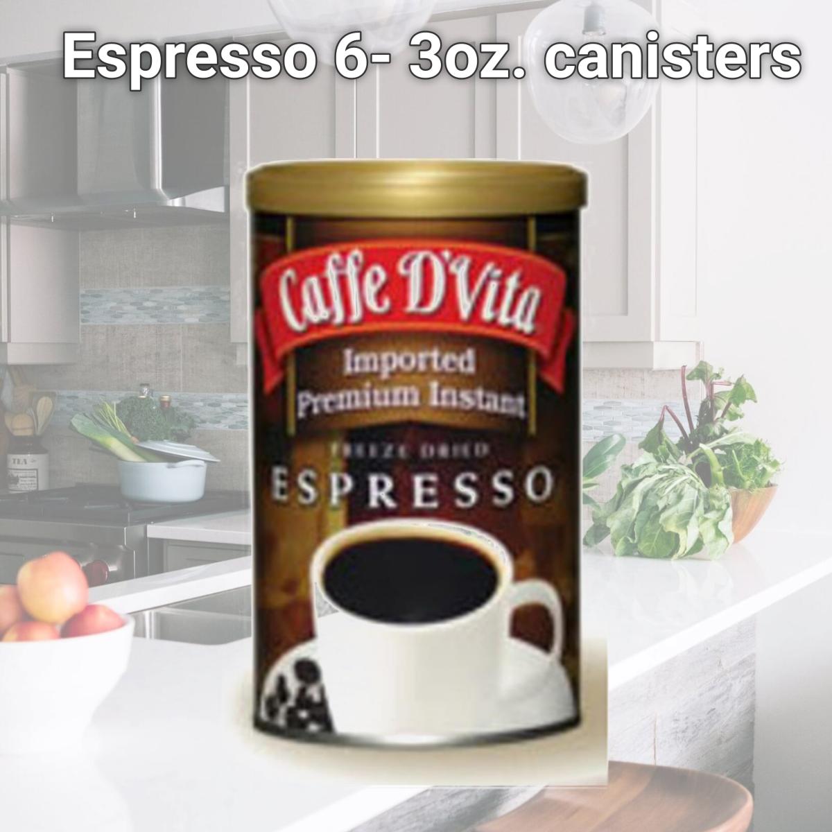 Picture of Caffe DVita F-DV-3Z-06-ESPO-21 Espresso 6- 3oz. canisters