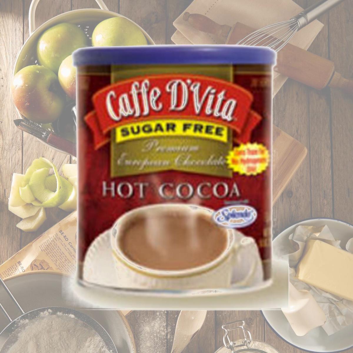 Picture of Caffe DVita F-DV-1C-06-SFCO-21 Premium Sugar Free Hot Cocoa 6 10 oz canisters