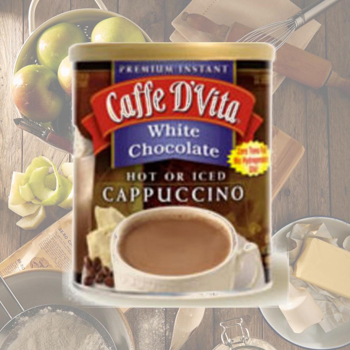 Picture of Caffe DVita F-DV-1C-06-WHCH-NU White Chocolate Cappuccino 6 1lb canisters