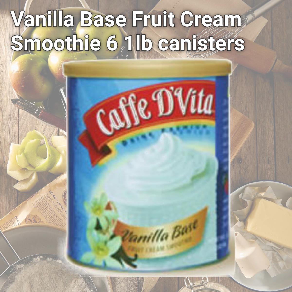 Picture of Caffe DVita F-DV-1C-06-VANI-SM Vanilla Base 6 1lb canisters
