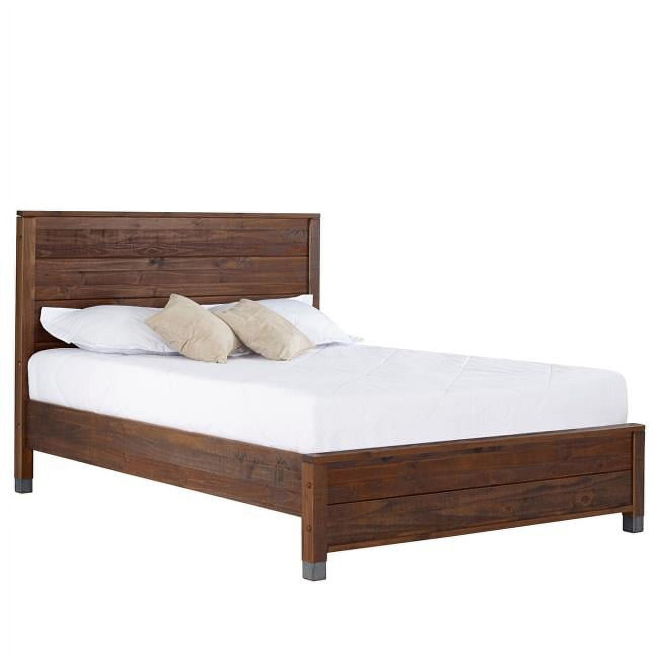 Bj510 Baja Platform Full Size Bed, Walnut - 50 X 80.5 X 57.25 In.