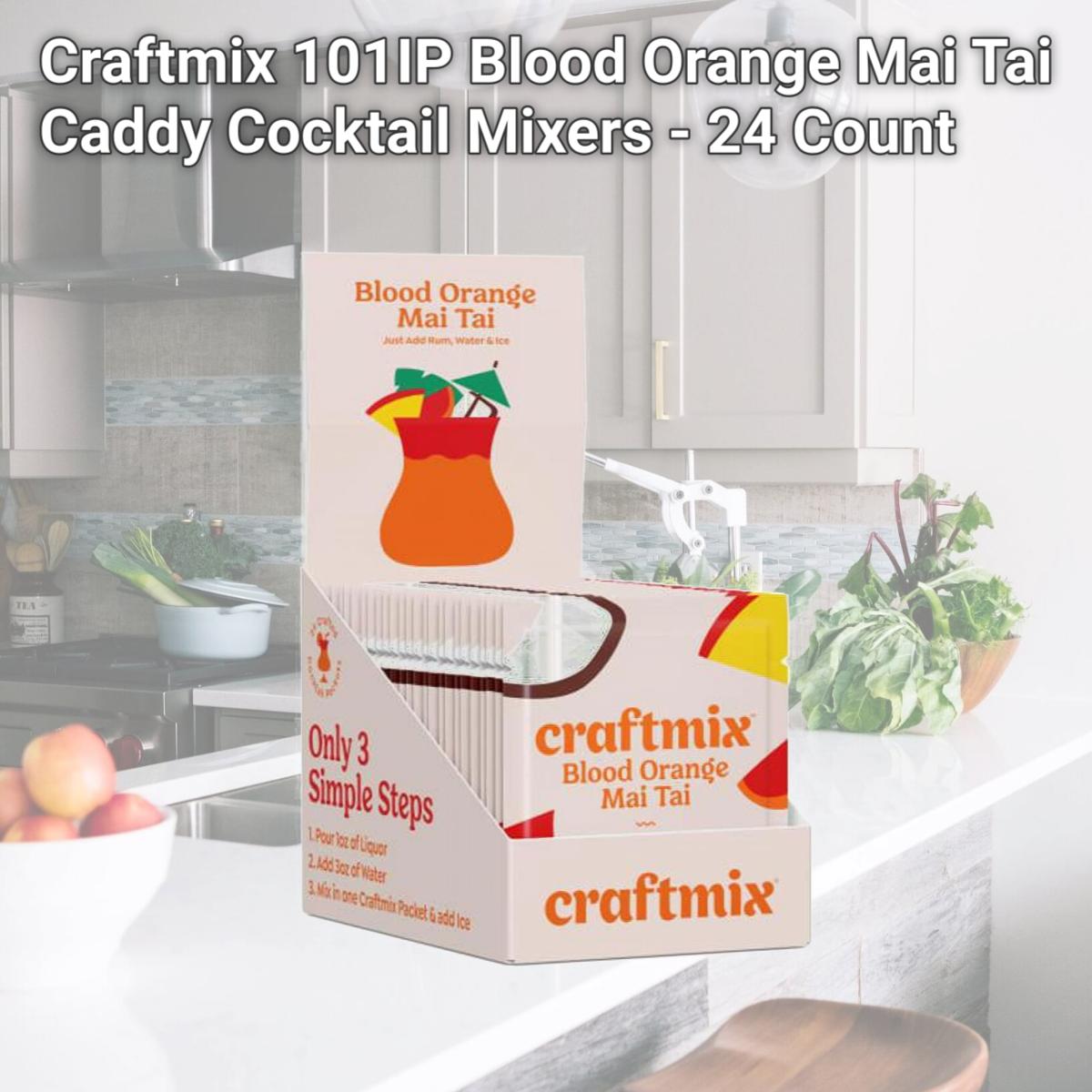 Picture of Craftmix 101IP Blood Orange Mai Tai Caddy Cocktail Mixers - 24 Count