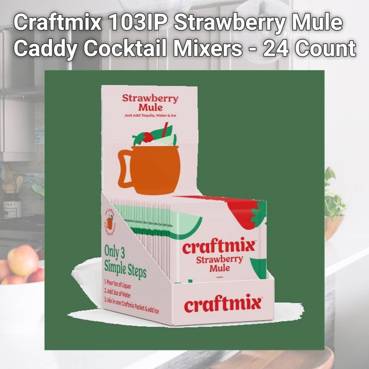 Picture of Craftmix 103IP Strawberry Mule Caddy Cocktail Mixers - 24 Count