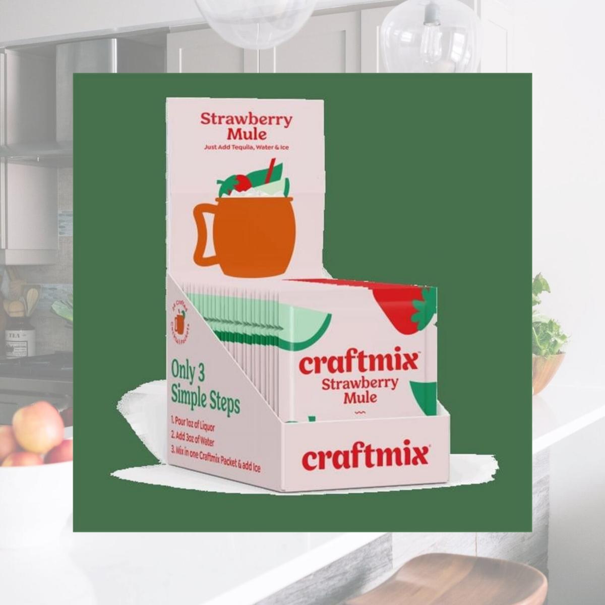 Picture of Craftmix 103IP Strawberry Mule Caddy Cocktail Mixers - 24 Count