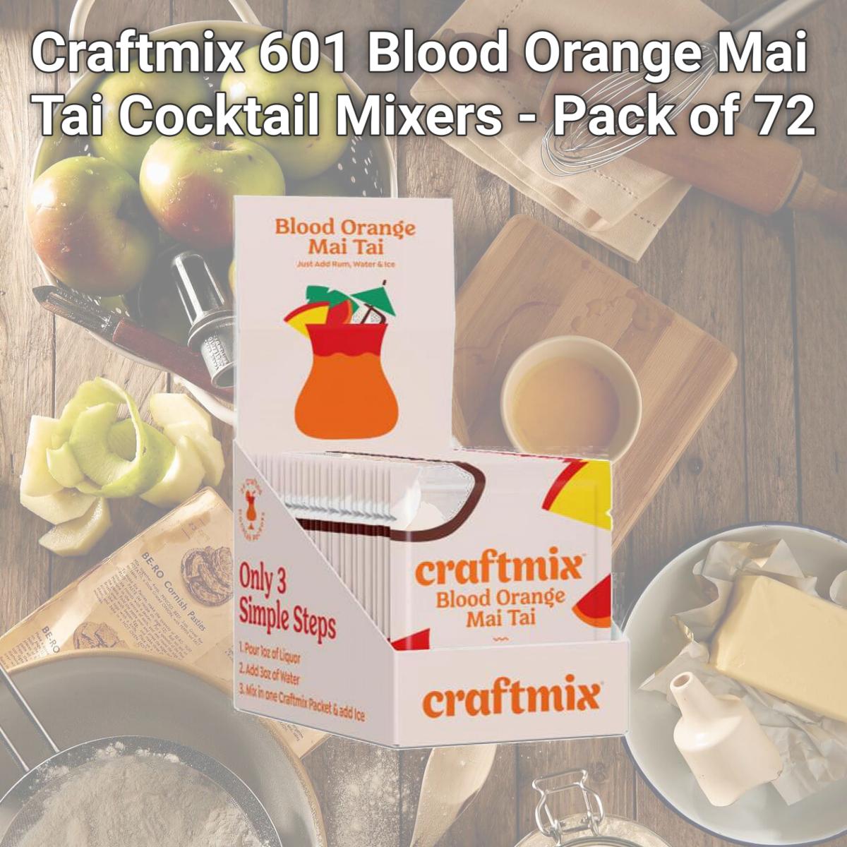 Picture of Craftmix 601 Blood Orange Mai Tai Cocktail Mixers - Pack of 72
