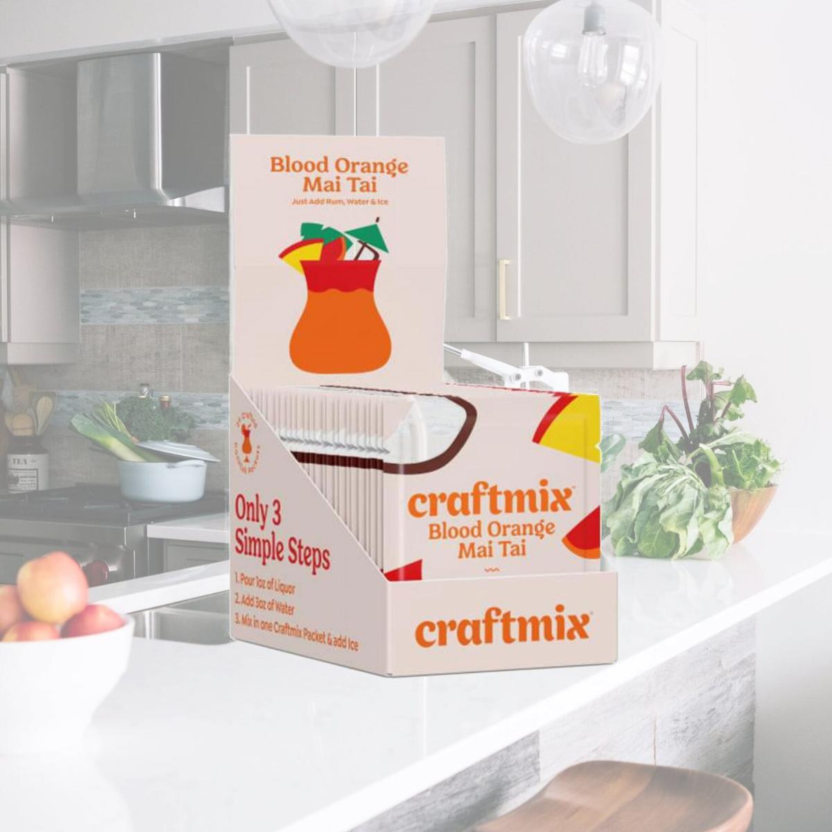 Picture of Craftmix 601 Blood Orange Mai Tai Cocktail Mixers - Pack of 72