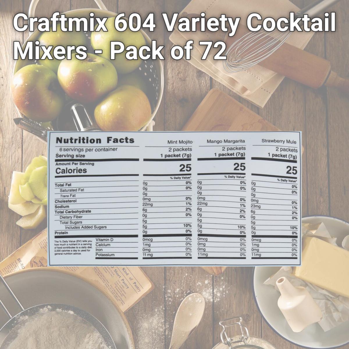 Picture of Craftmix 604 Variety Cocktail Mixers - Pack of 72