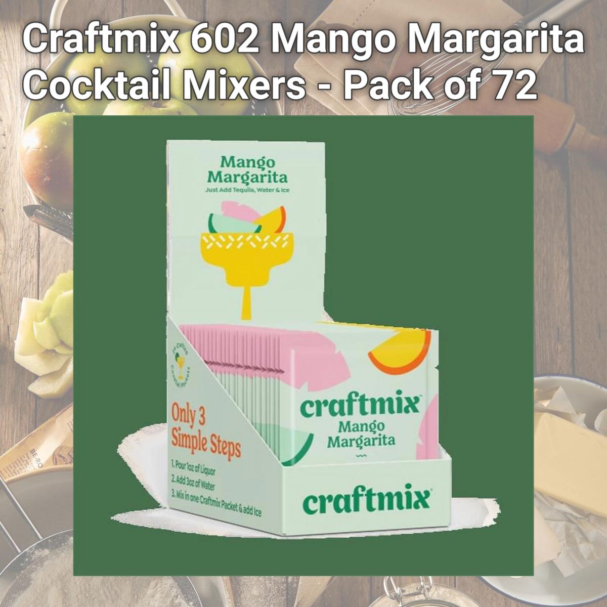 Picture of Craftmix 602 Mango Margarita Cocktail Mixers - Pack of 72