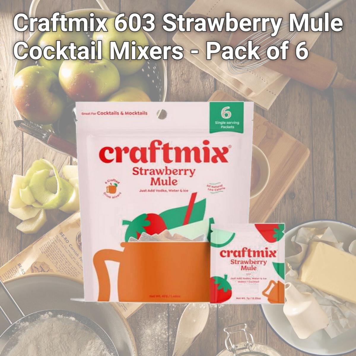 Picture of Craftmix 603 Strawberry Mule Cocktail Mixers - Pack of 6