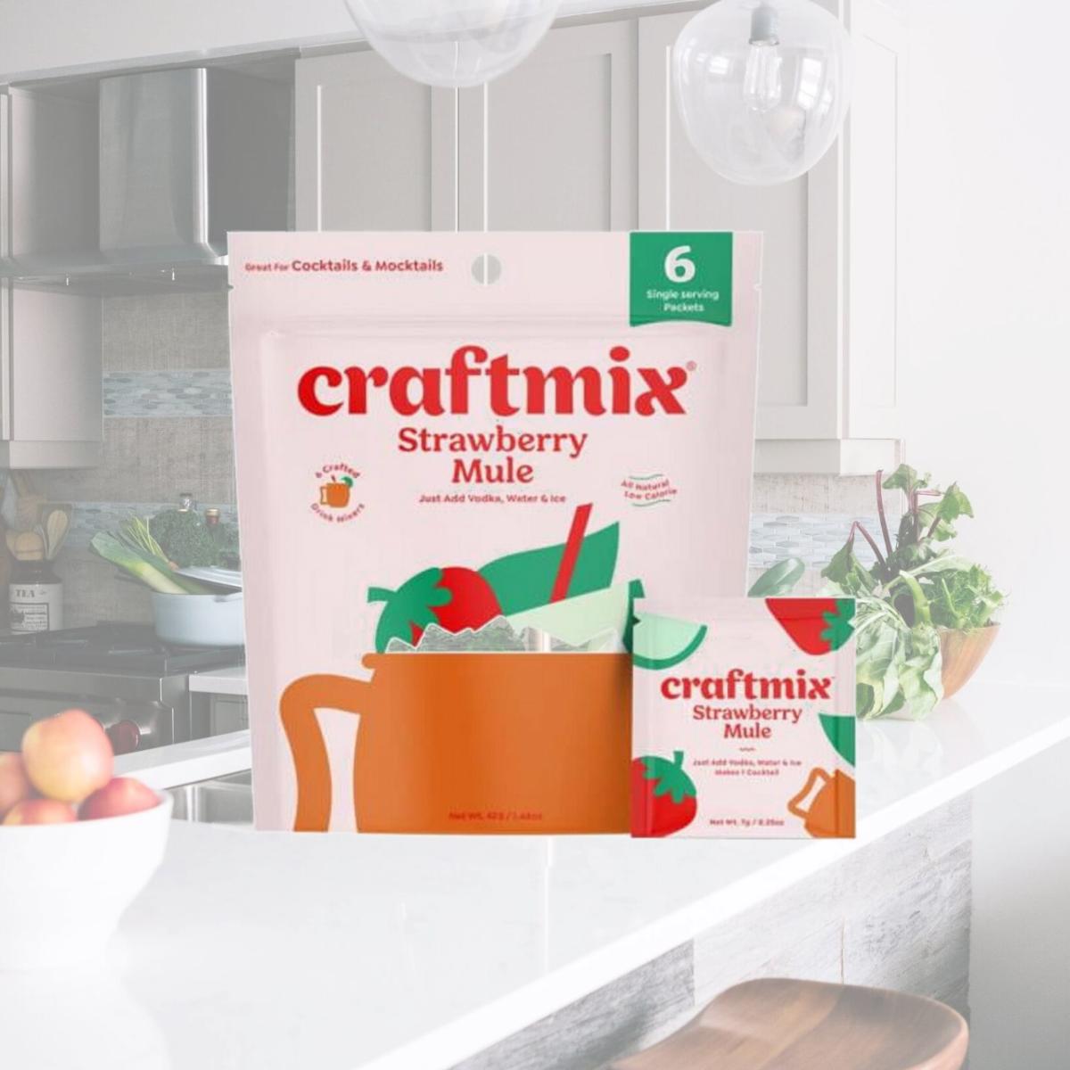 Picture of Craftmix 603 Strawberry Mule Cocktail Mixers - Pack of 6