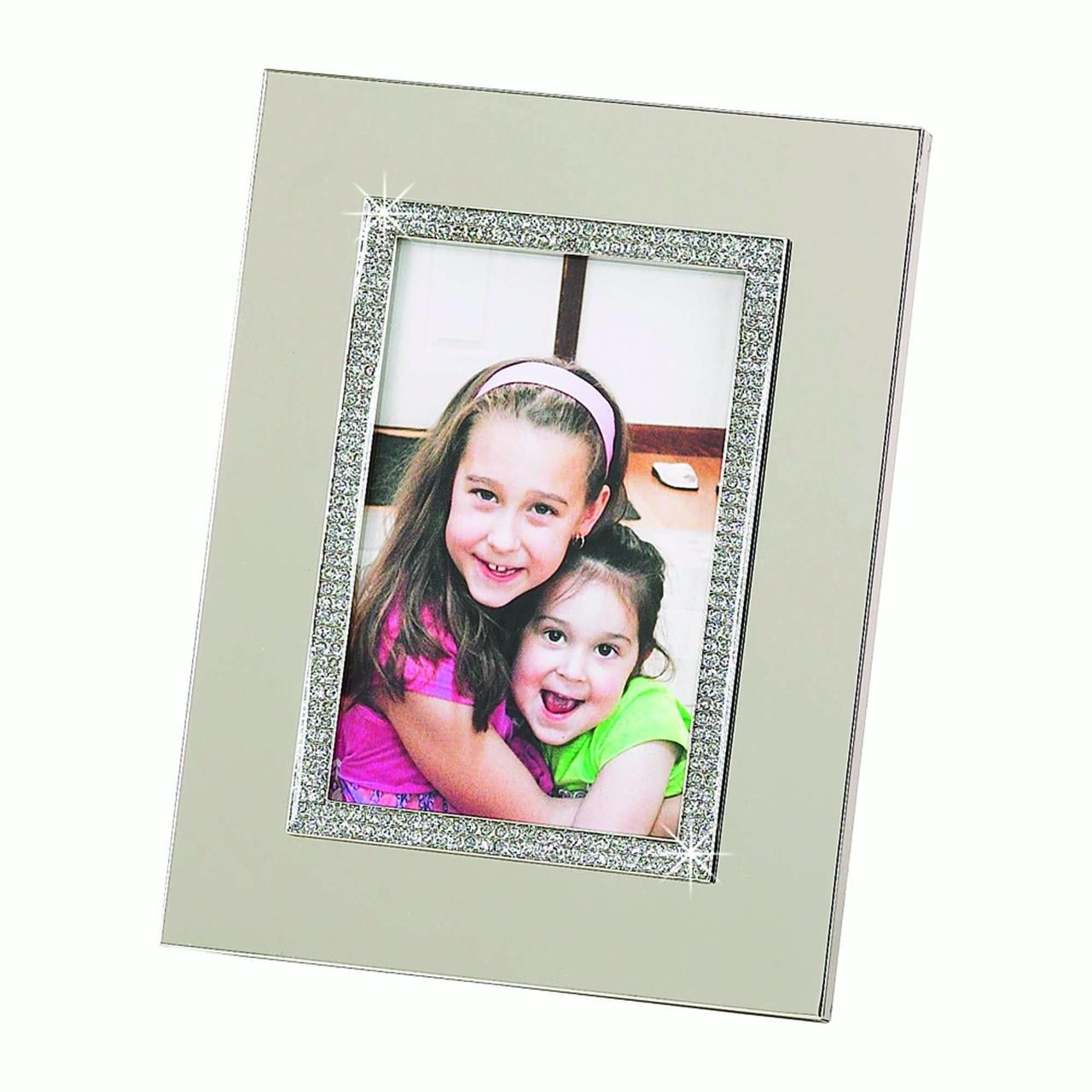 003983 4 X 6 In. Glitter Galore Nickel Plated Frame With Border
