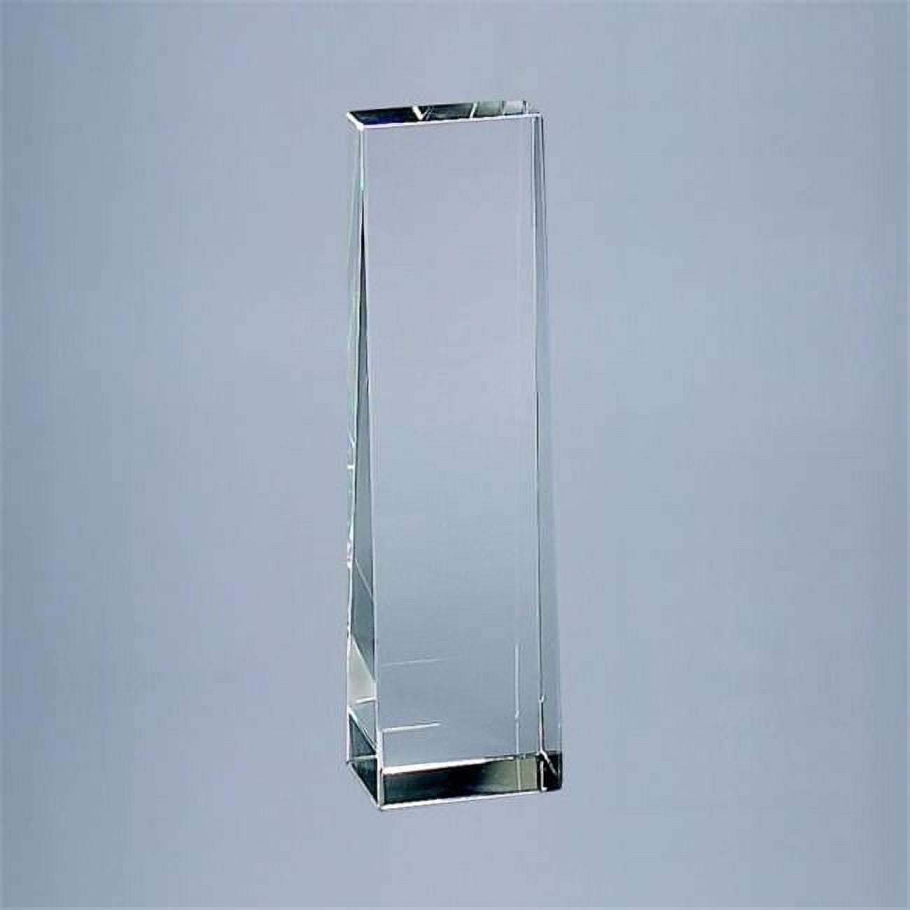 004116 7.75 In. Plain Optic Glass Obelisk
