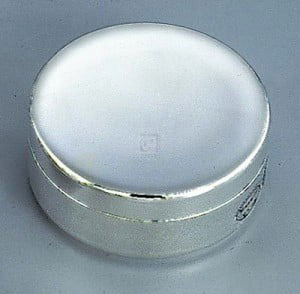 022001 2.25 In. Nickel Plated Round Jewelry Box - Gold