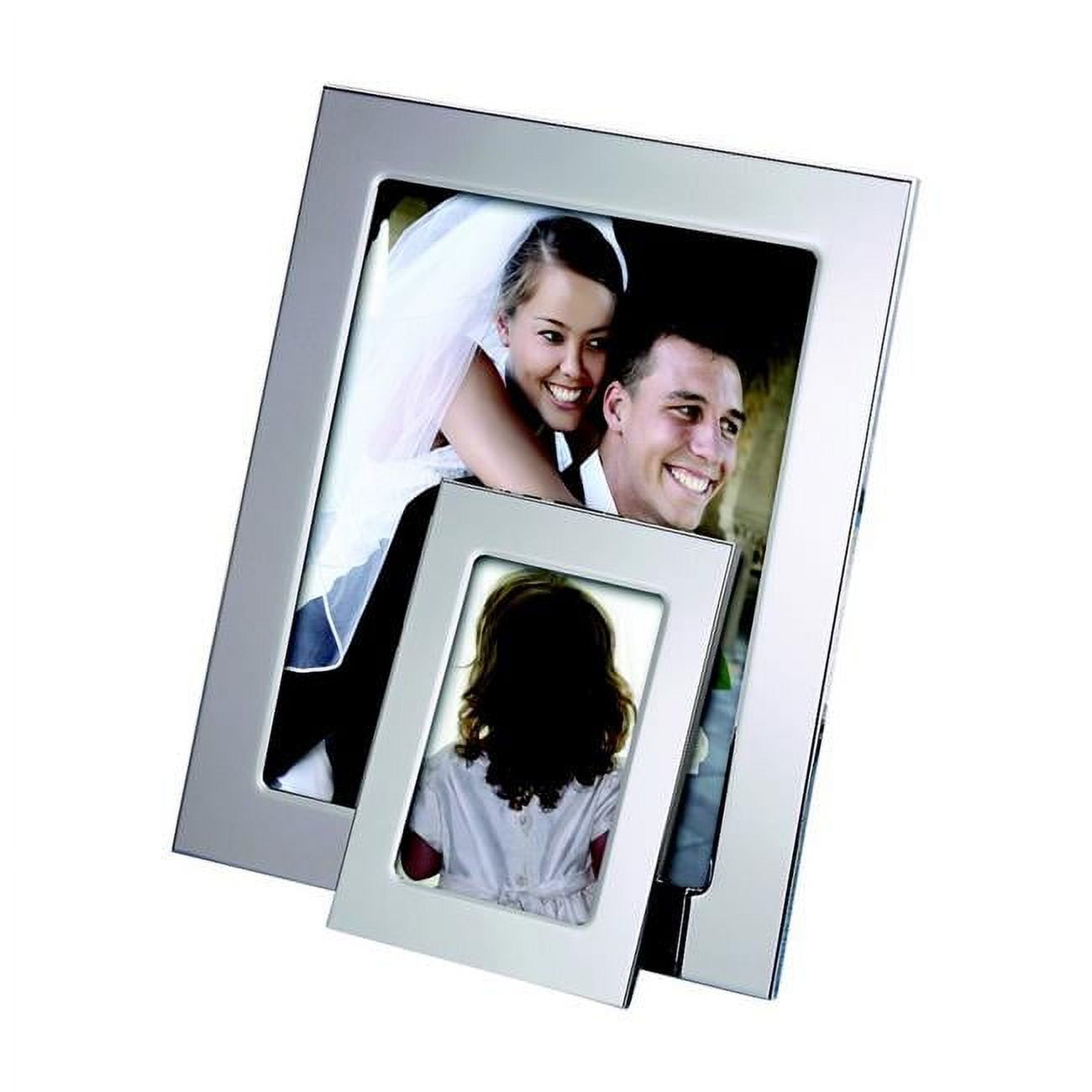 023118 8 X 10 In. Nickel Plated Silhoutte Photo Frame - Green