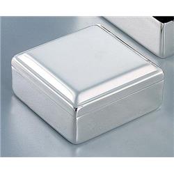026011 3.25 In. Square Box Lift Top - Nickel Plated