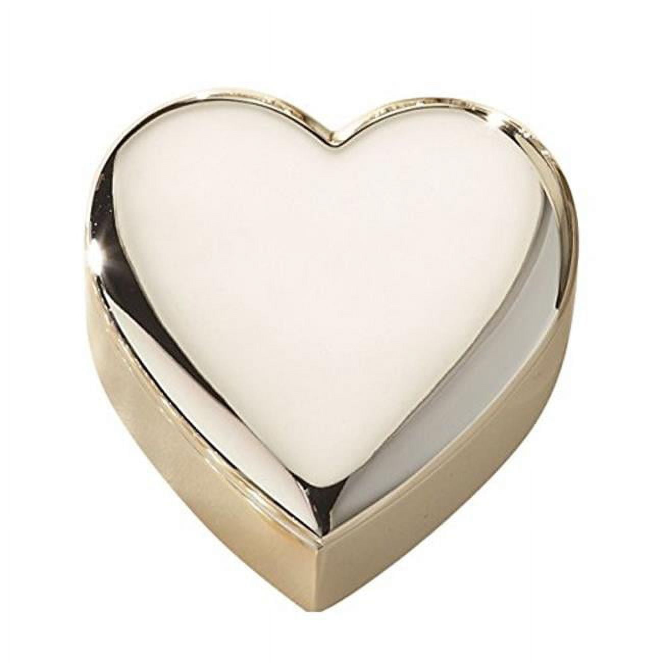 026032 2.5 X 2.5 In. Heart Box - Nickel Plated