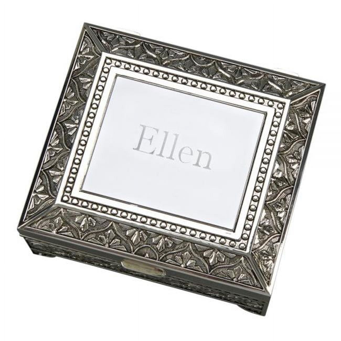 026036 2.25 X 4.5 X 5 In. Emblematic Box - Silver Plated