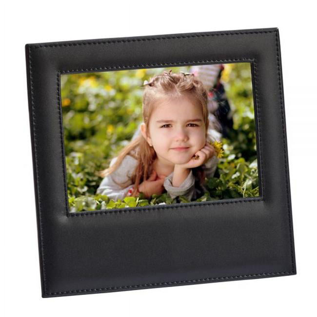 056574 5 X 7 In. Leather Photo Frame With Holds, Black