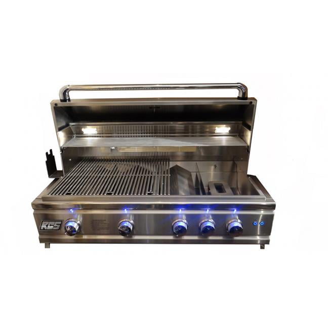 Ron38a 38 In. Cutlass Pro Grill, Blue Led With Rear Burner
