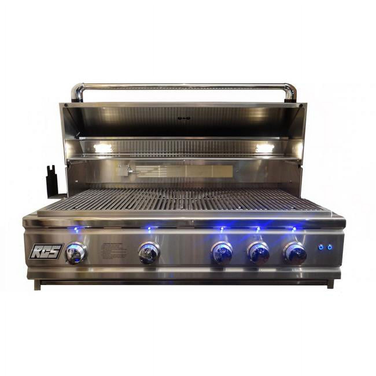 38 In. Cutlass Pro Grill, Blue Led With Rear Burner-propane