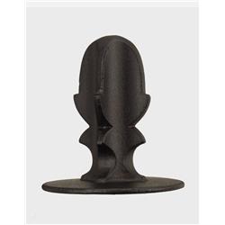 Rs09 3.5 X 4 In. Small Cast Acorn Finial With Guard Aluminum