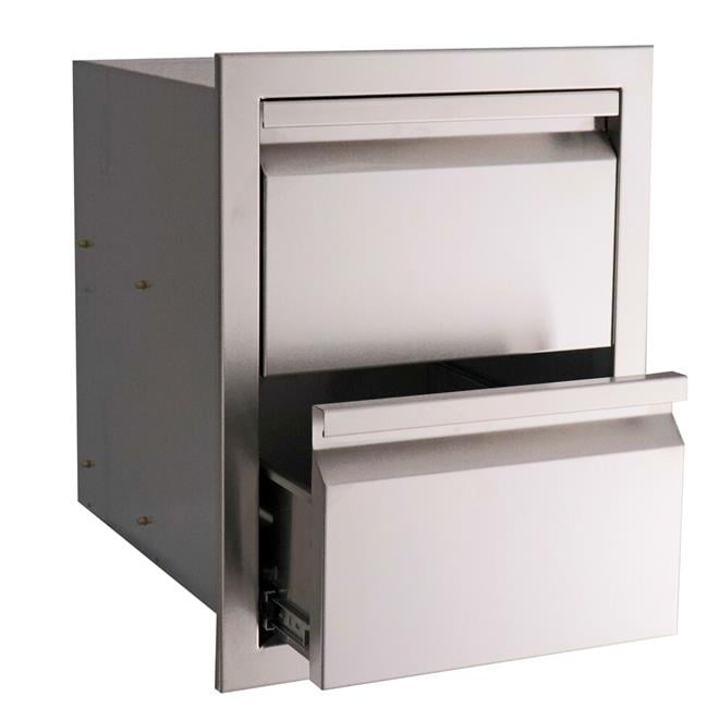 Valiant Stainless Double Drawer-fully Enclosed