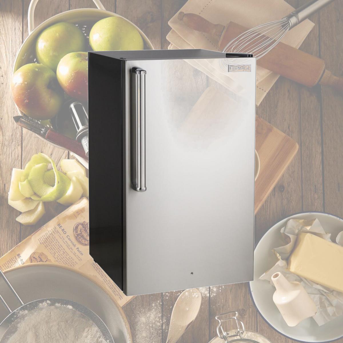 Picture of Fire Magic 3598-DR Premium Refrigerator with Stainless Steel Right Door Hinge