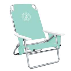 Cj-7750mn 5 Position Folding Beach Chair, Mint