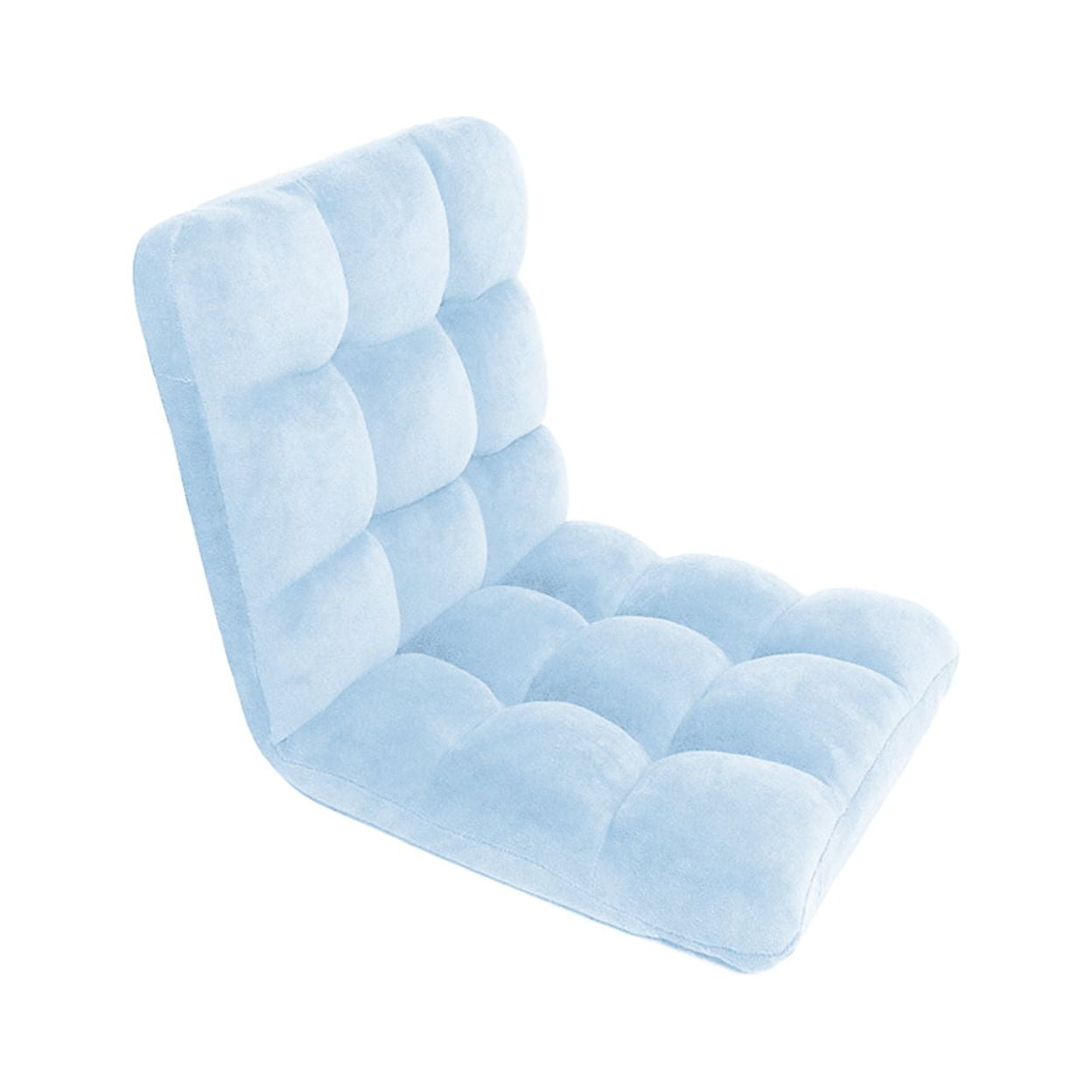 FRC2746-US Urban Microfiber Modern Contemporary Armless Quilted Recliner Chair Case - Blue