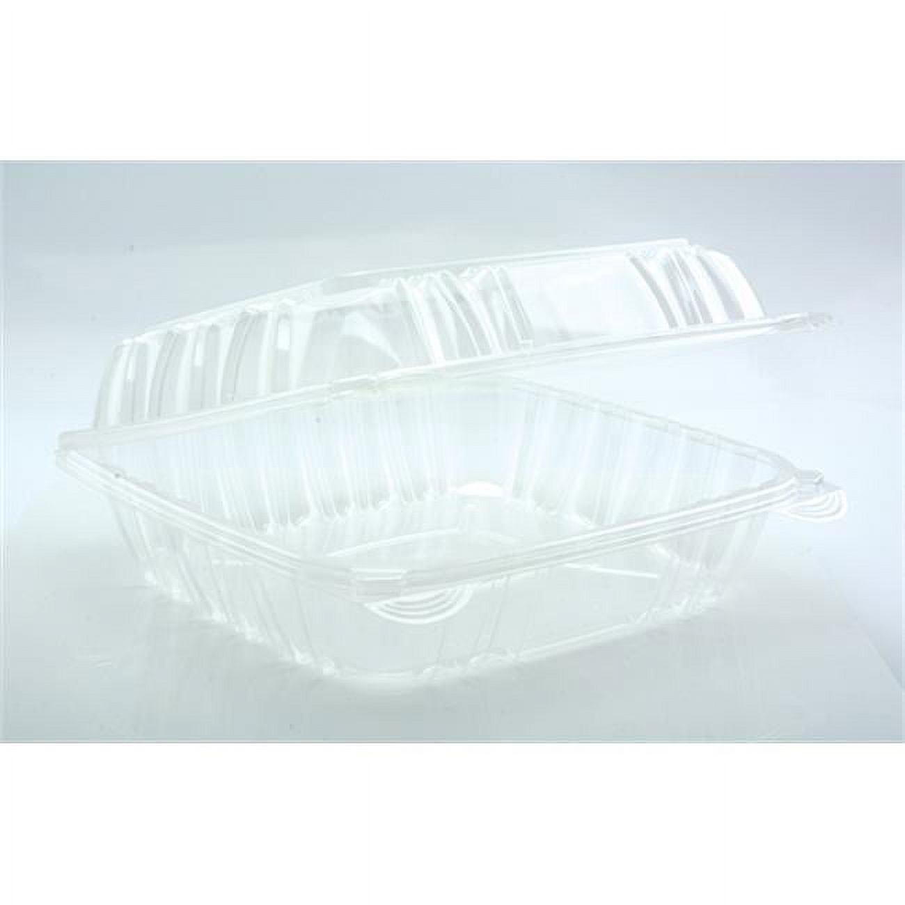 UPC 016194079609 product image for YCI821200000 8 in. Hinged Container PP, Clear - Case of 200 | upcitemdb.com