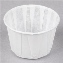 F200 2 Oz Paper Portion Cup Pleated, White - Case Of 5000