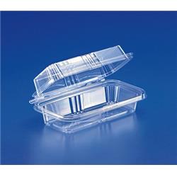 Ts202 8 In. Hoagie & Sub Hinged Rectangle Food Container, Clear - Case Of 150