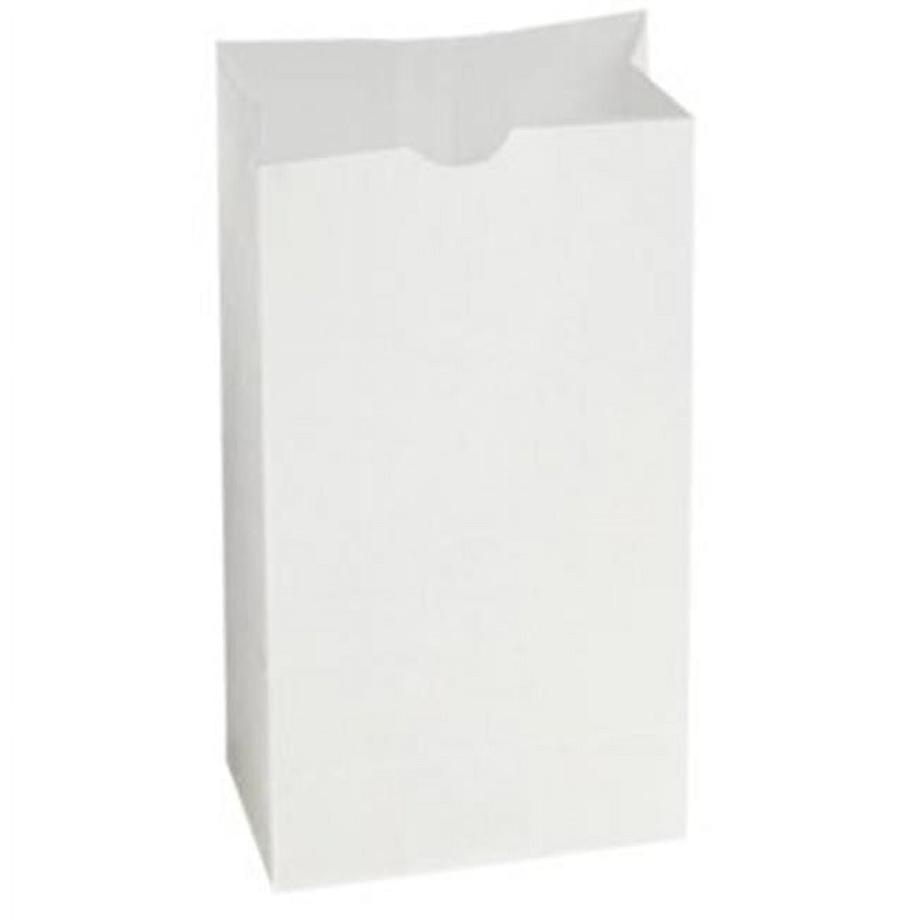 300296 Grocery Bag Dubl Wax, White - 6 Lb