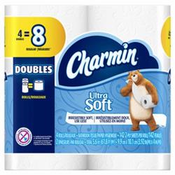 13258 Charmin Ultra Soft Toilet Paper Double Roll, 4 Count - Case Of 12
