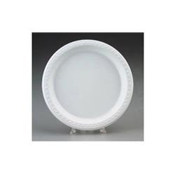 81210 10.25 In. Round Plastic Plate, White - Case Of 500