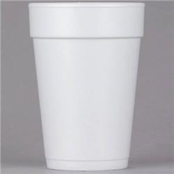 14j12 14 Oz White Customizable Tall Foam Cup - Case Of 1000