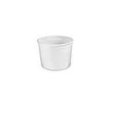 Cl64 64 Oz Hdpe Inject Moulded Container, White - Case Of 200
