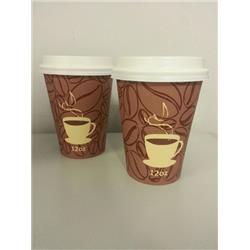 Prime Source 75000242 8 Oz Coffee Bean Hot Paper Cup - Case Of 1000