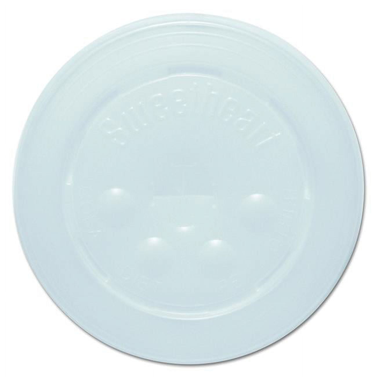 Solo Cup L16bl-0100 16-21 Oz Translucent Polystyrene Identification Straw Slot Lid For Paper Cold Cup - Case Of 2000