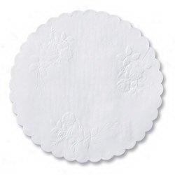 Dlo6sp 6 In. Round Rose Doilies Linen, White - Case Of 1000