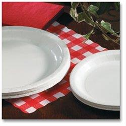 7071 7 In. White Paper Plate Rigideep Coated - Case Of 1000