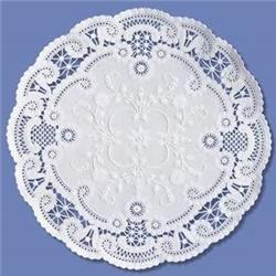 D301015 5 In. French Lace Doilie Round - Case Of 5000