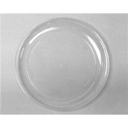 Rp9 9 In. Round Plastic Plates, Clear - Case Of 250