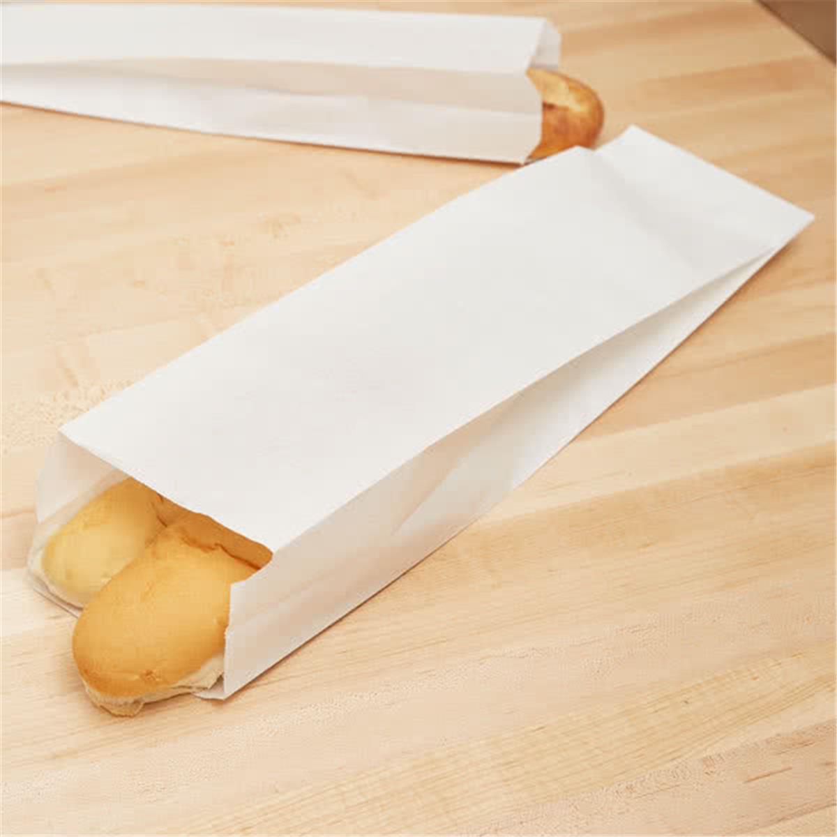 A175 6 X 3.5 X 20 In. Bread Bag, Plain White - Case Of 1000