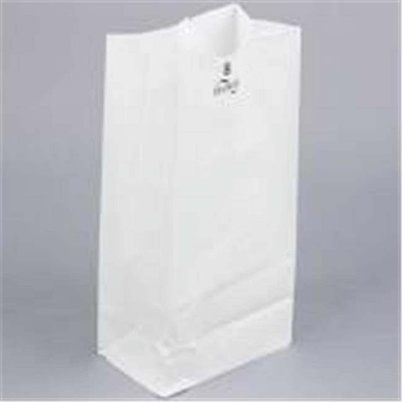 51028 6.13 X 4.13 X 12.43 In. White Paper Bag, 8 Lb - Case Of 500
