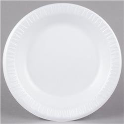 10pwq Cpc 10.25 In. Laminated Plate Foam Plastic Dinnerware, White - Case Of 500