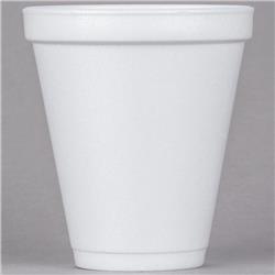 12j16 Cpc 12 Oz Customizable Squat Foam Cup, White - Cas Of 1000