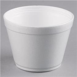 16mj32 Cpc 16 Oz Customizable Squat Foam Food Bowl, White - Case Of 500
