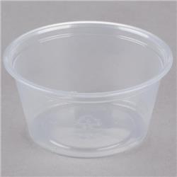200pc Cpc 2 Oz Translucent Plastic Souffle & Portion Cup, Case Of 2500